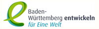Logo des Promotor*innen-Programms; Aufschrift: "Baden-Württemberg entwickeln für Eine Welt"